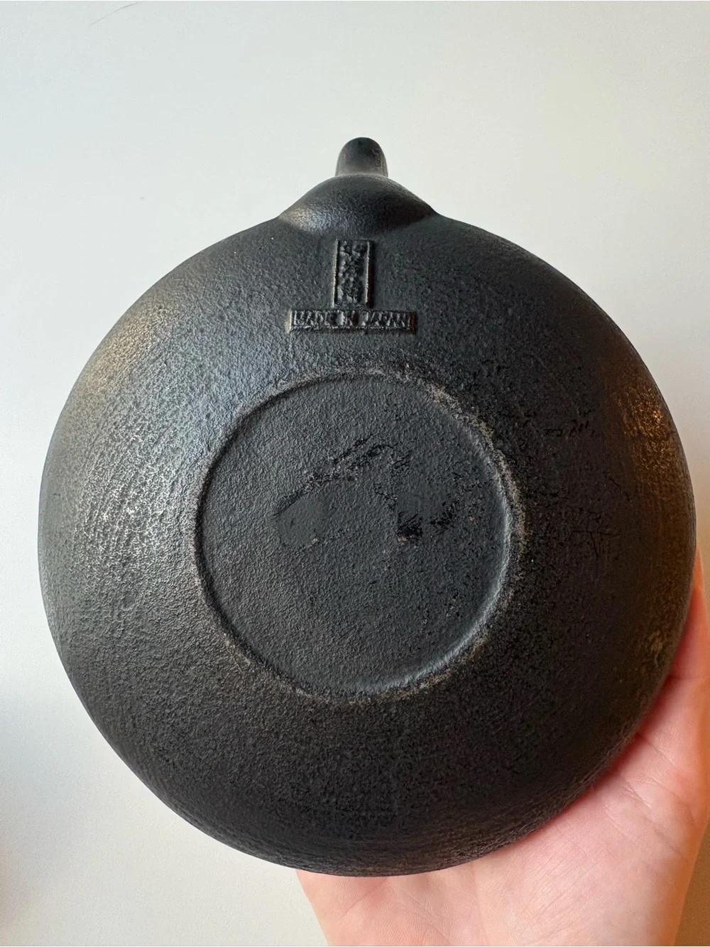 Japanese Iwachu Nambu Tekki Cast Iron Teapot Vintage Black